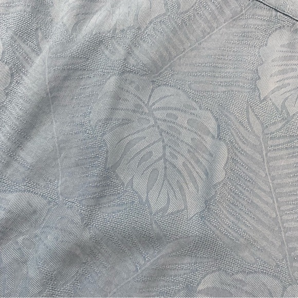 Tommy Bahama Shirt Men XXL 100% Silk Tropical Hawaii Wood Button Short Beach - Picture 8 of 8